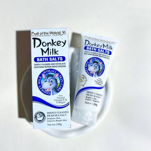 نمک بدن شیر الاغ رفع سیاهی و تیرگی ولایه بردار ملایم پوست