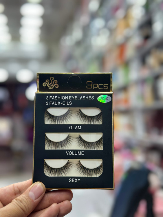 سه عدد مژه مصنوعی سالنی با قیمت خیلی پایین