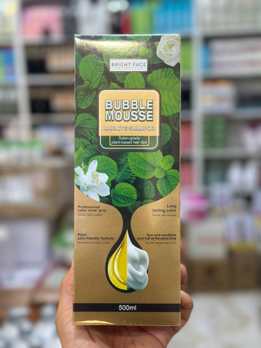 شامپو رنگ گیاهی ژلاتین مشکی بابل موس 500میل بدون رنگ کردن پوست